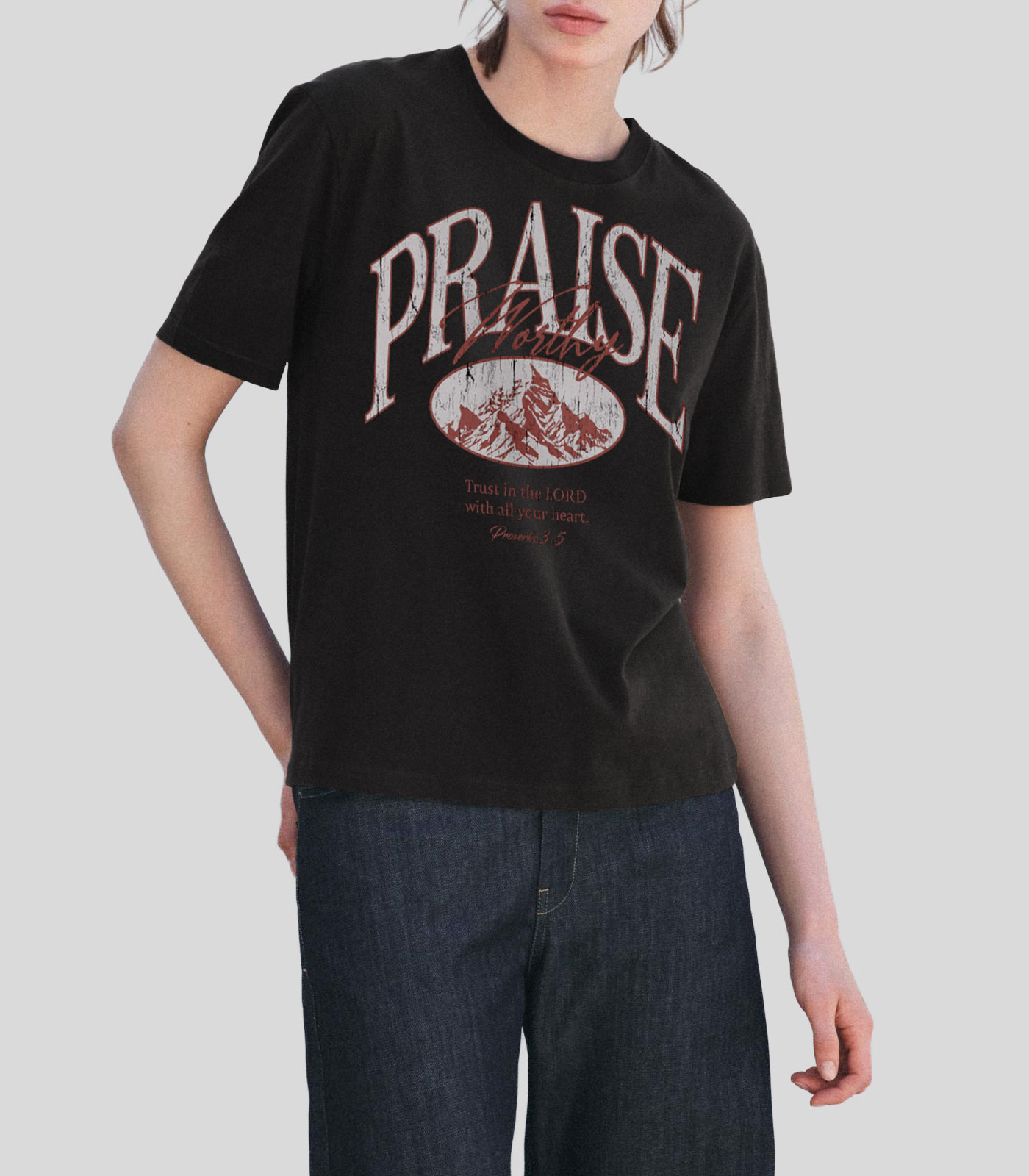 Her Praise Is Worthy T-Shirt - Image 3